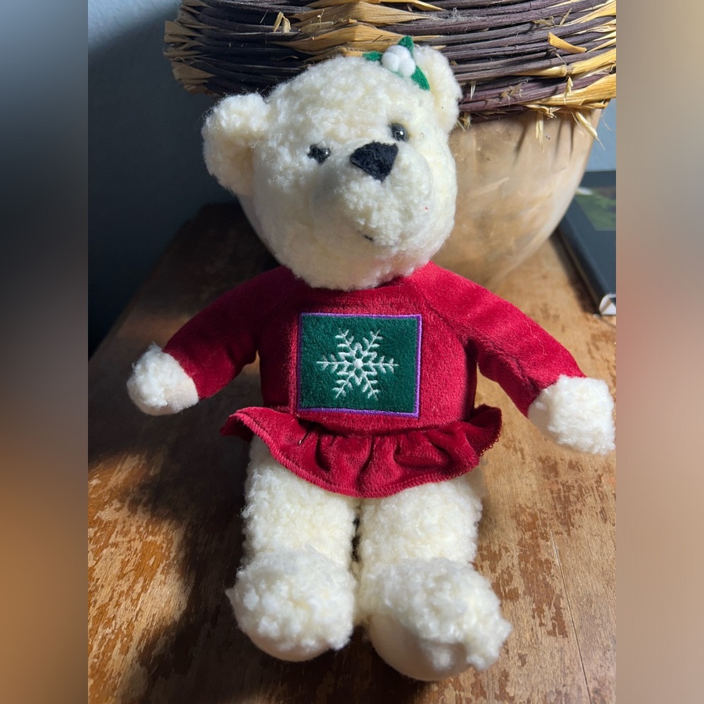 Christmas plush bear Hallmark.